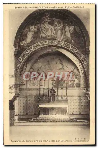 Ansichtskarte AK St Michel de Frigolet B du Rh Eglise St Michel Peintures du Sanctuaire du XIX siecle par Lefores