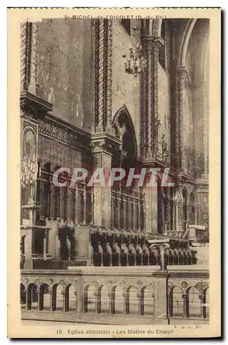 Ansichtskarte AK St Michel de Frigolet B du Rh Eglise abbatiale les Stalles du Choeur