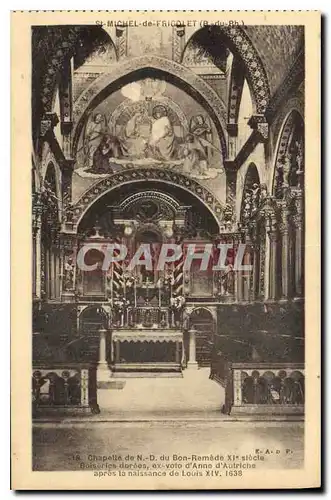 Ansichtskarte AK St Michel de Frigolet B du Rh Chapelle du Bon Remede XI siecle Boiseries dorees ex voto d'Anne d