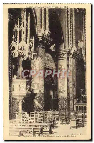 Cartes postales St Michel de Frigolet B du Rh Eglise abbatiale la Chaire richement decoree