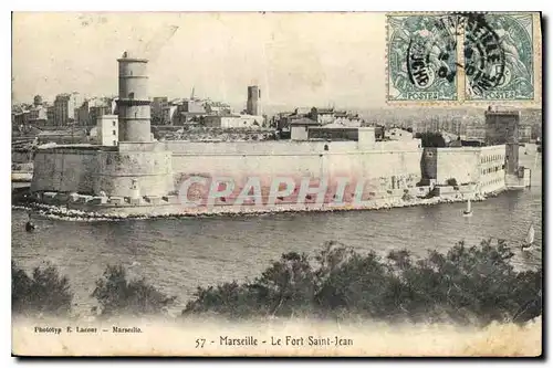 Cartes postales Marseille le Fort Saint jean