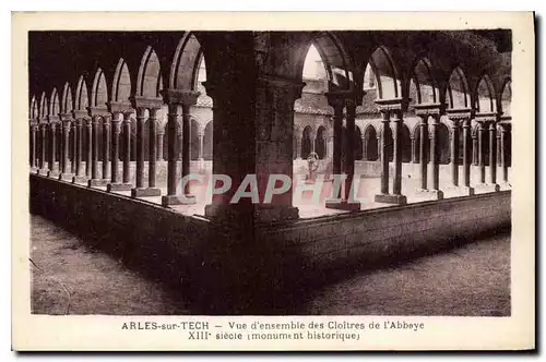 Ansichtskarte AK Arles sur Tech vue d'ensemble des Cloitres de l'Abbaye XIII siecle monument historique