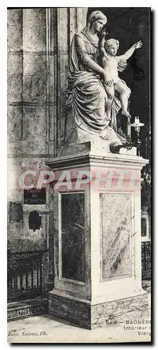 Cartes postales Bagneres  de Bigorre Interieur de l'eglise St Vincent Vierge de Clesainger
