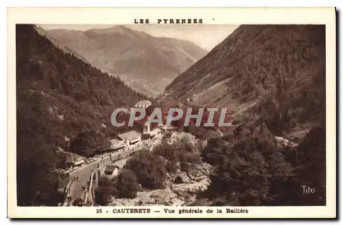 Ansichtskarte AK Les Pyrenees Cauterets vue generale de la Raillere