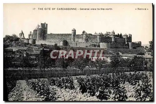 Cartes postales The Cite of Carcassonne la face nord de la Cite de Carcassonne