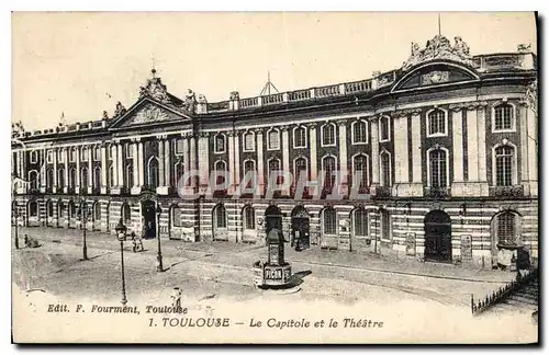 Ansichtskarte AK Toulouse le Capitole et le Theatre