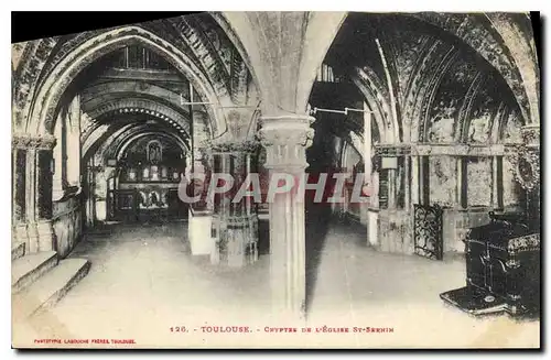 Cartes postales Toulouse Cryptes de l'eglise St Sernin