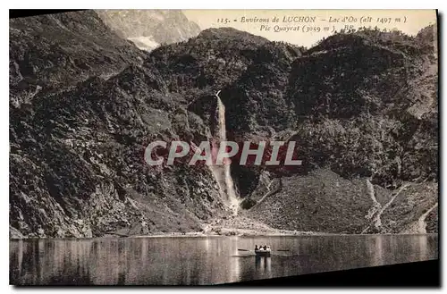 Cartes postales Environs de Luchon Lac d'Oo Pic Quayrat