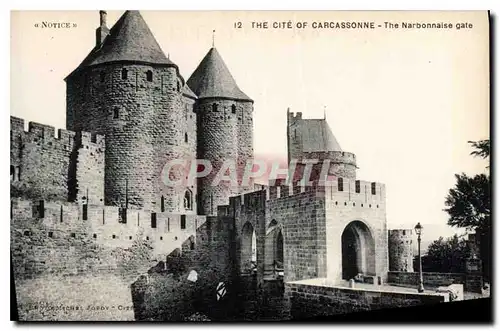 Ansichtskarte AK The Cite of Carcassonne la Porte Narbonnaise