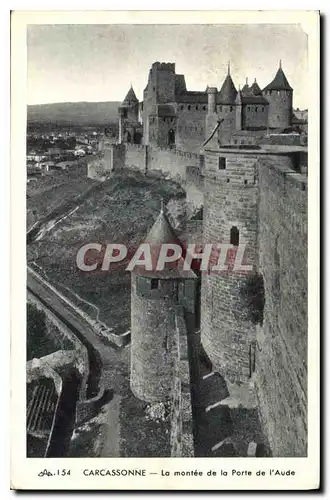 Cartes postales Carcassonne la Montee de la Porte de l'Aude