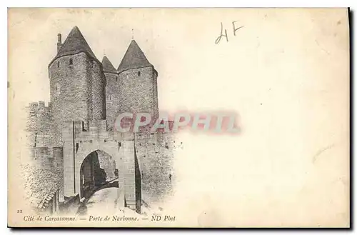 Cartes postales Cite de Carcassonne Porte de Narbonne