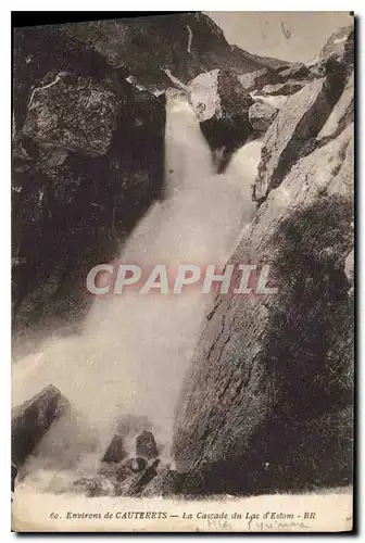 Ansichtskarte AK Environs de Cauterets la cascade du Lac d'Estom