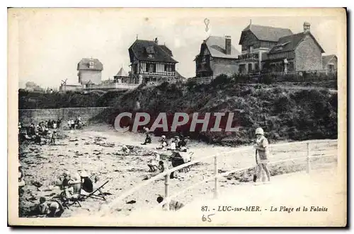 Cartes postales Luc sur Mer la Plage et la Falaise