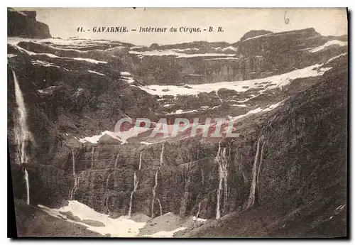 Cartes postales Gavarnie Interieur du Cirque