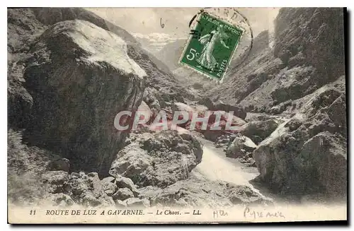 Cartes postales Route de Luz a Gavarnie le Chaos