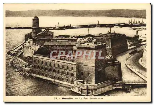 Cartes postales Marseille le Fort Saint Jean