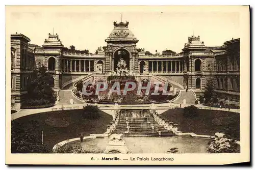 Cartes postales Marseille le Palais Longchamp