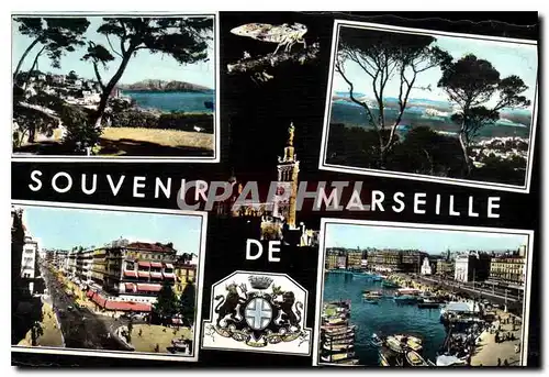 Cartes postales Le carrefour du Monde Marseille Souvenir