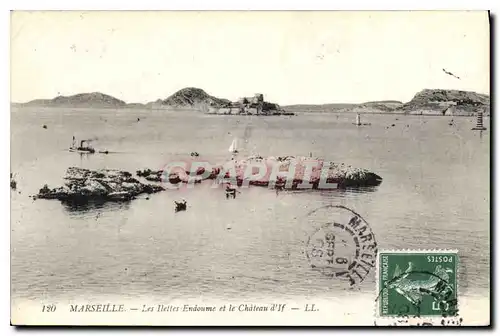 Cartes postales Marseille les Ilettes Endoume et le Chateau d'If