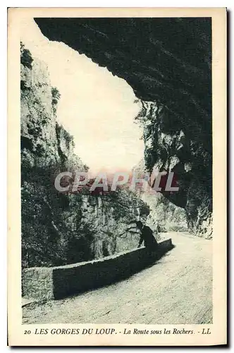 Ansichtskarte AK Les Gorges du Loup la Route sous les Rochers