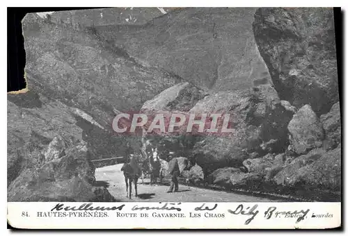 Cartes postales Hautes Pyrenees route de Gavarnie les Chaos