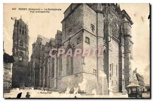 Cartes postales Rodez Aveyron la Cathedrale vue d'ensemble