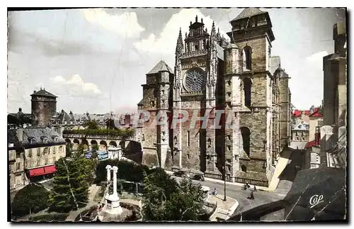 Cartes postales Rodez la Place d'Armes la Cathedrale et l'Eveche