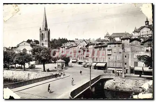 Cartes postales Tulle le pont de la Bascule et la Cathedrale