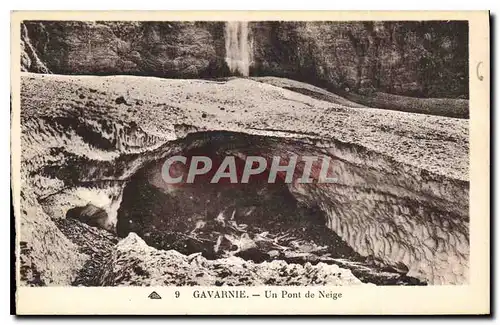 Cartes postales Gavarnie un pont de Neige