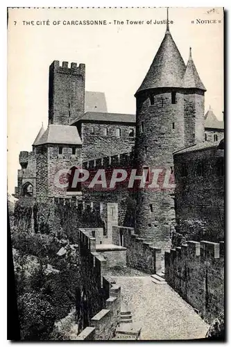Cartes postales Cite de Carcassonne la tour de Justice