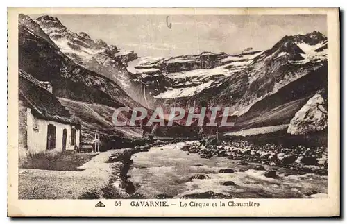 Cartes postales Gavarnie le cirque et la Chaumiere