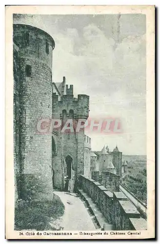 Cartes postales Cite de Carcassonne Echauguette du Chateau Comtal