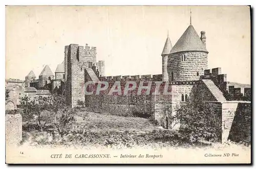 Cartes postales Cite de Carcassonne Interieur des Remparts