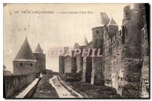 Ansichtskarte AK Cite de Carcassonne Lices hautes Cote Est