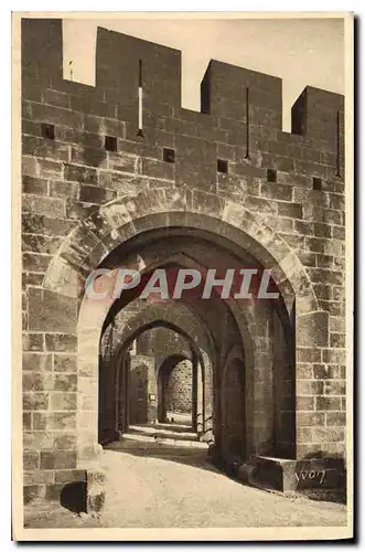 Ansichtskarte AK La Douce France Carcassonne Aude La Cite Porte Narbonnaise le Pont levis