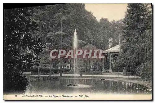 Cartes postales Carcassonne Le Square Gambette