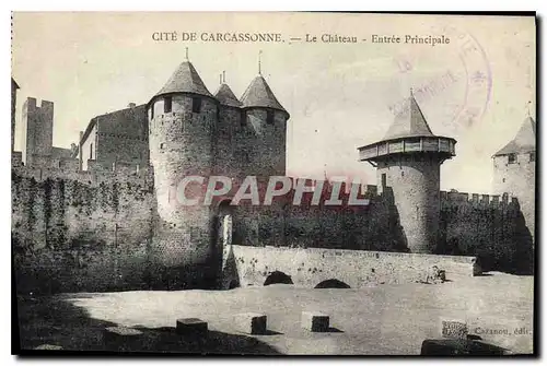 Cartes postales Cite de Carcassonne Le Chateau Entree Principale