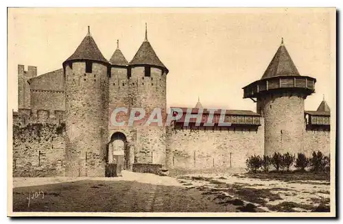 Ansichtskarte AK La Douce France Carcassonne Aude La Cite L'Entree du Chateau