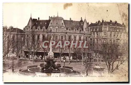 Ansichtskarte AK Valence La Fontaine Monumentale