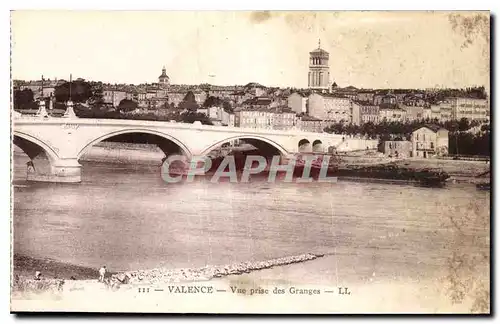 Cartes postales Valence vue prise des Grandes