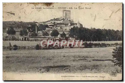 Cartes postales La Drome illustree Crest le Quai Neuf