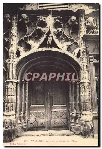 Cartes postales Valence Porte de la Maison des Tetes