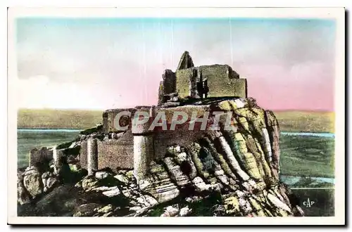 Cartes postales Valence Ruines de Crussol vieux Chateau Feodal campe sur le roc comme un nid d'aigules surplomba