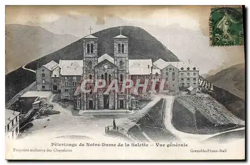 Cartes postales Pelerinage de Notre Dame de la Salette vue generale