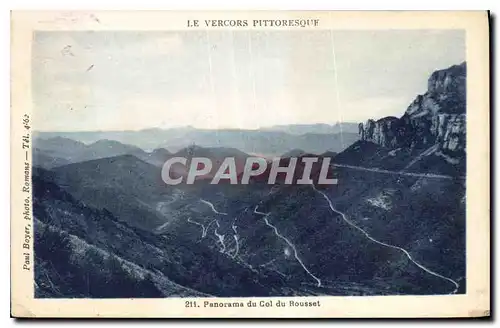 Cartes postales Le Vercors pittoresque Panorama du Col du Rousset
