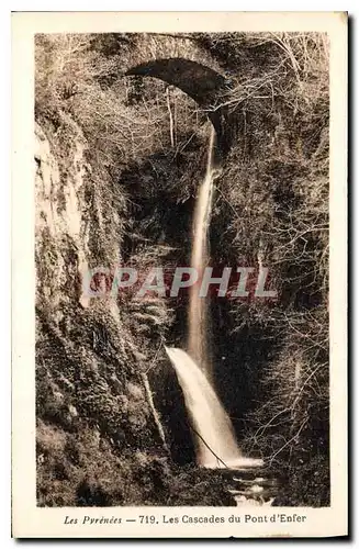 Cartes postales Les Pyrenees Les Cascades du Pont d'Enfer