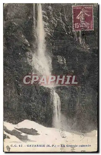 Cartes postales Gavarnie H P la Grande Cascade