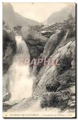 Ansichtskarte AK Environs de Cauterets Cascade du Lac d'Estom