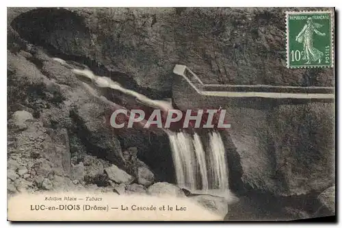 Cartes postales Luc en Diois Drome la Cascade et le Lac