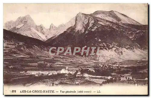 Cartes postales Lus la Croix Haute vue generale cote ouest